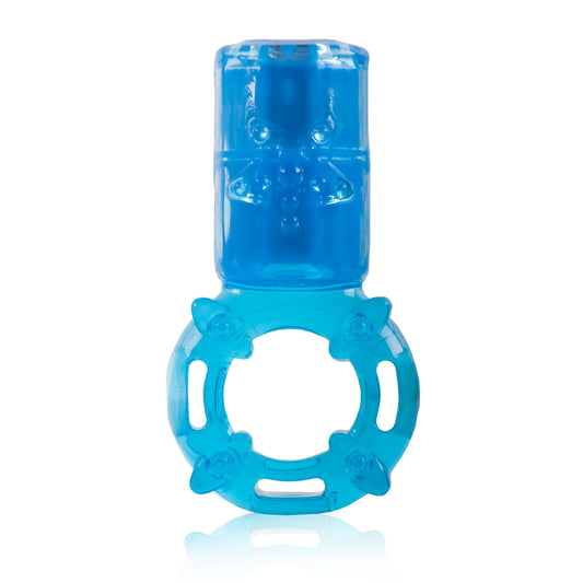 Big Omg Vibrating Ring - Blue - 6 Count Box