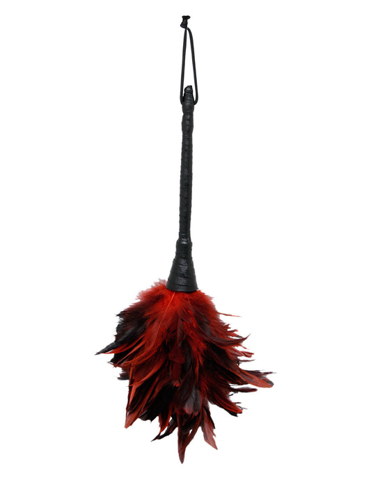Fetish Fantasy Series Frisky Feather Duster - Red/ Black