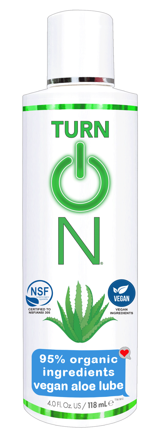 Turn on 95% Organic Ingredients Vegan Aloe Lube - 4 Fl. Oz.