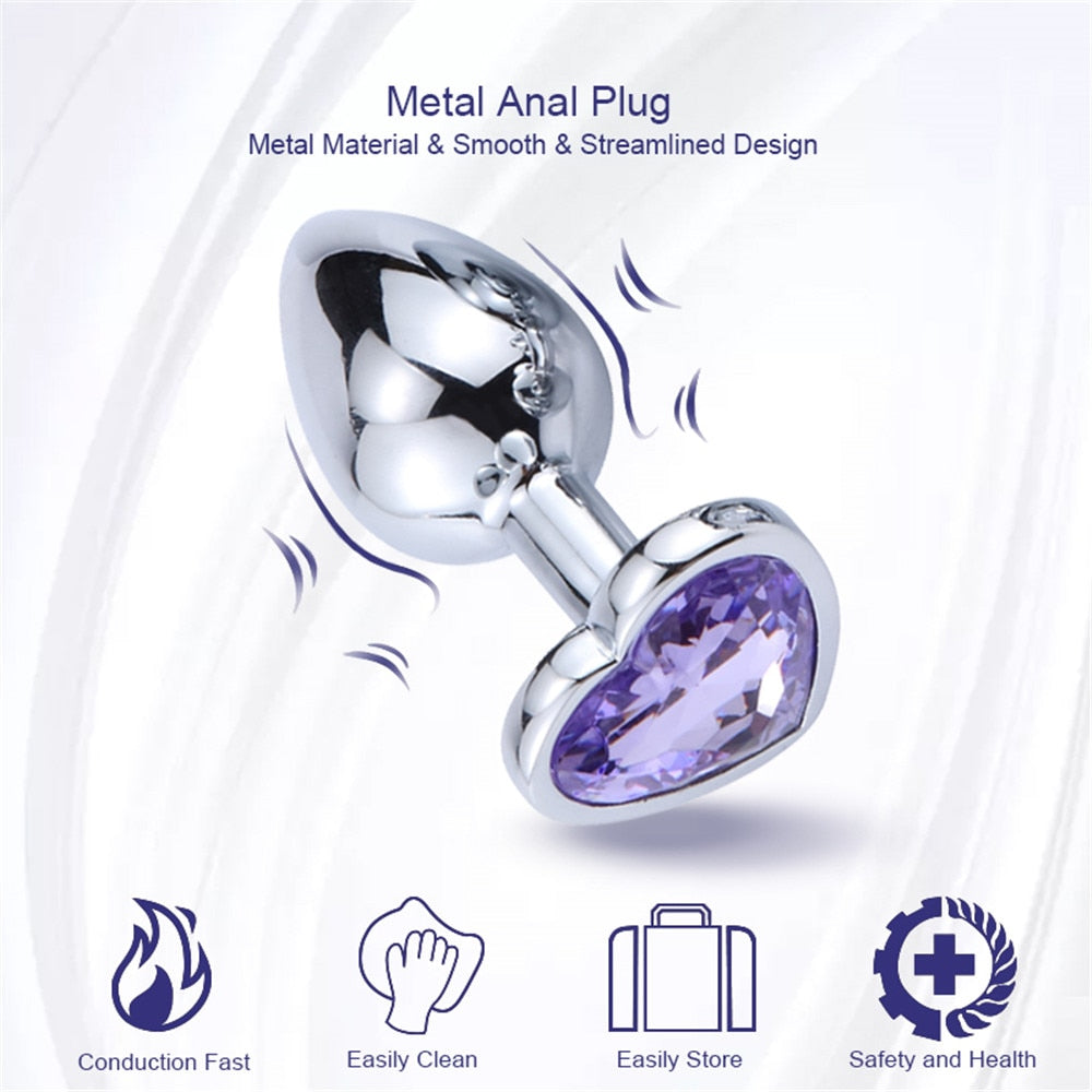 Mini Sexy Jewell Color Metal Anal Plug