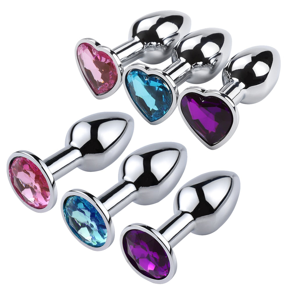 Mini Sexy Jewell Color Metal Anal Plug