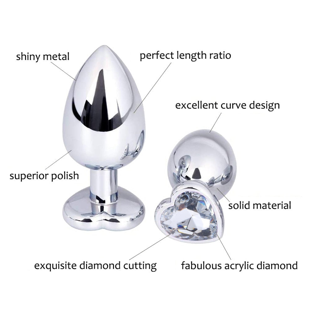 Mini Sexy Jewell Color Metal Anal Plug